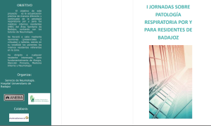 I Jornada sobre Patología Respiratoria por y para Residentes de Badajoz, desde el día 4 de octubre al 8 de Noviembre 0