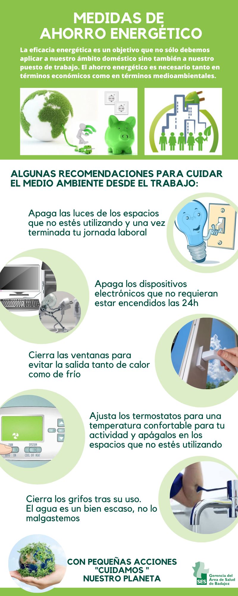 MEDIDAS AHORRO ENERGÉTICO - Área De Salud Badajoz