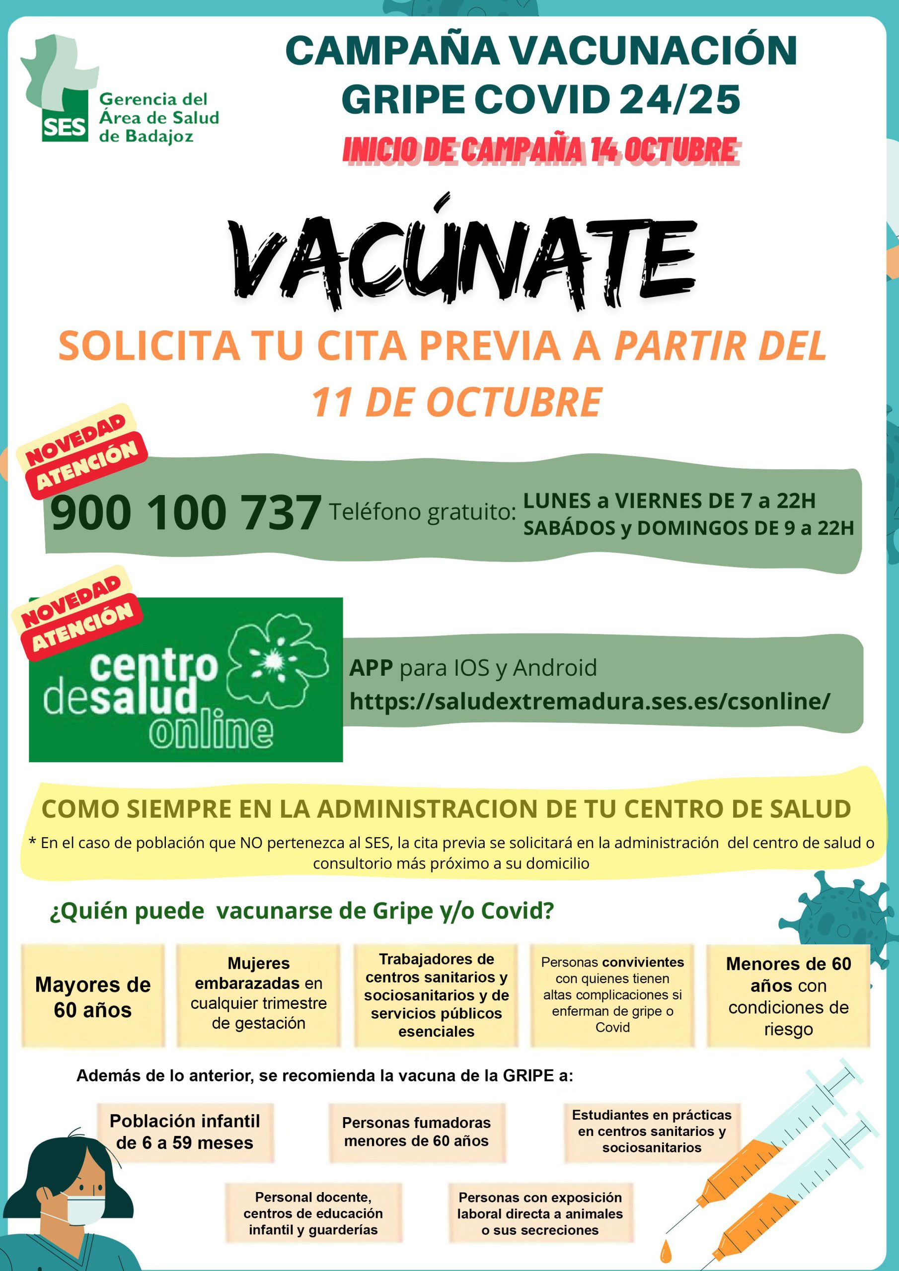 Campaña vacunación Gripe y Covid